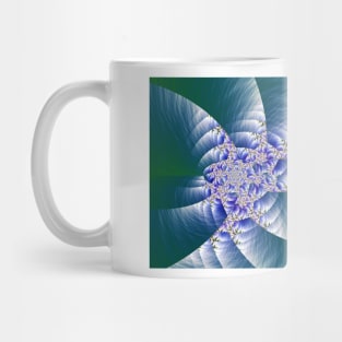 Spinning shiny abstract fractal Mug